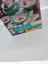 Pioneer Woman Cheerful Rose Special Holiday Edition Dinner  Set 4 New In Box