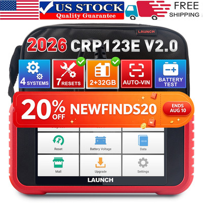 LAUNCH CRP123E V2.0 OBD2 Scanner Reader Check Car Engine ABS SRS Diagnostic Tool