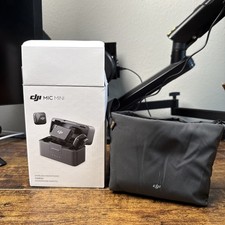DJI Mic Mini Wireless Lavalier Microphone System Noise Cancellation 2TX 1RX Case