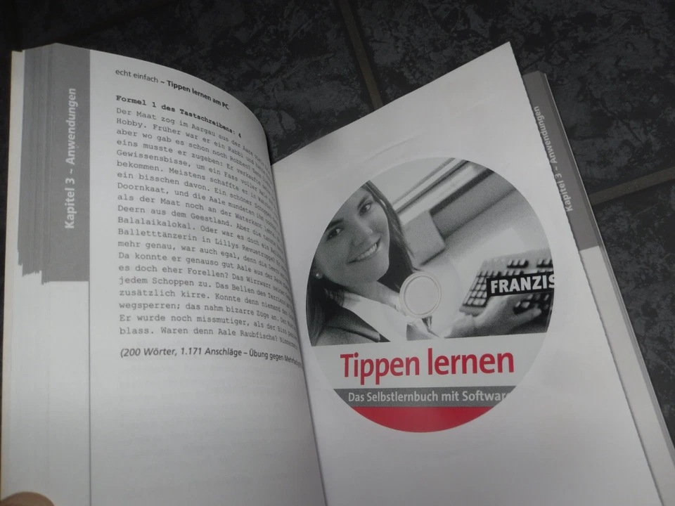 Tipptrainer 3D Software mit Selbstlernbuch Tippen lernen 🔴 Neuwertig ⚡-VERSAND - Bild 2 von 3