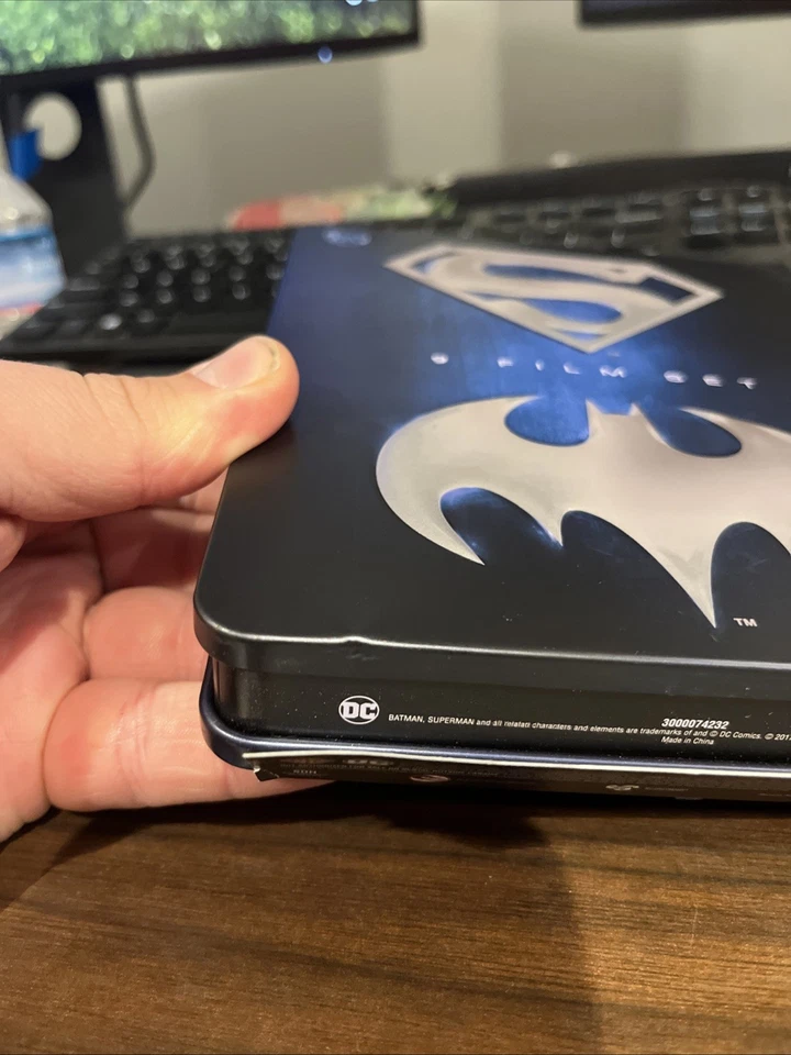 Batman/Superman Anthology Collection Blu Ray SteelBook 9 Movie Film Set HTF!! Foto 2 de 4