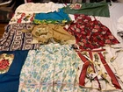 Lot of 10 Vintage Handmade 1970s Kichen Housewife Cooking Household Aprons
