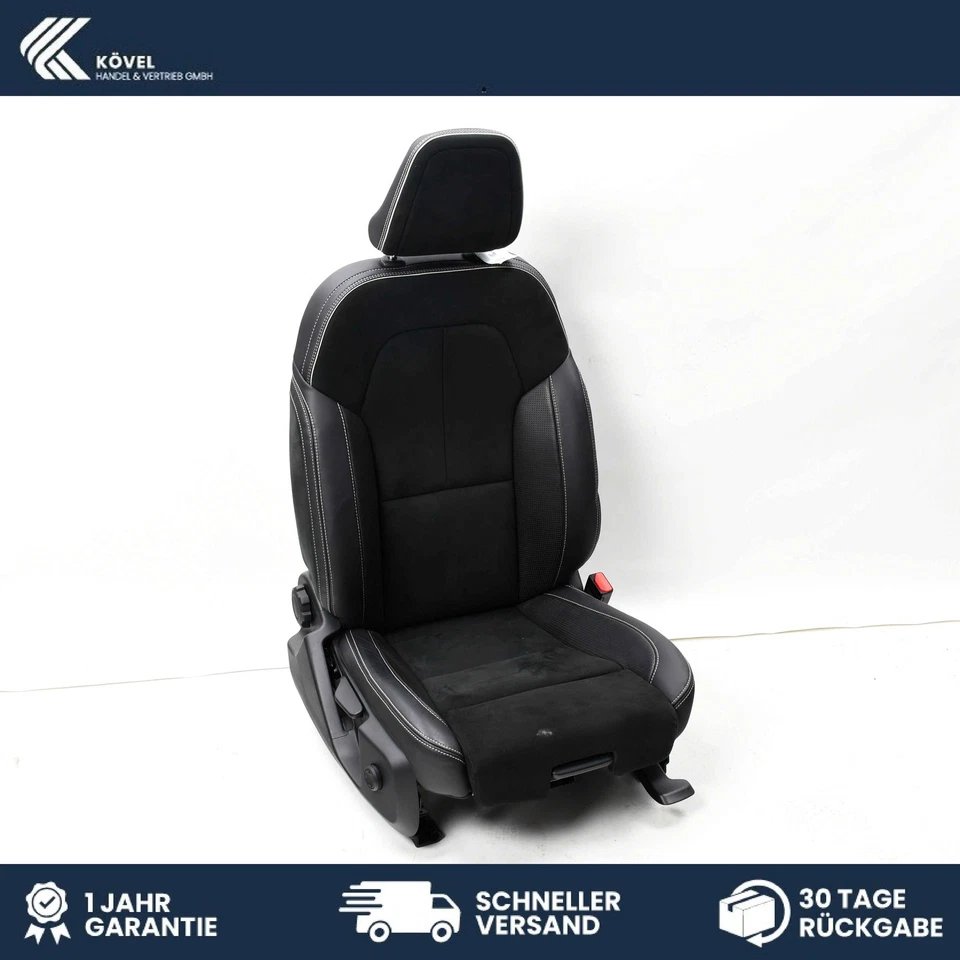 Original Sitz vorn rechts Beifahrersitz Volvo XC40 Schwarz Nubuk Leder 32338393 - Bild 1 von 4