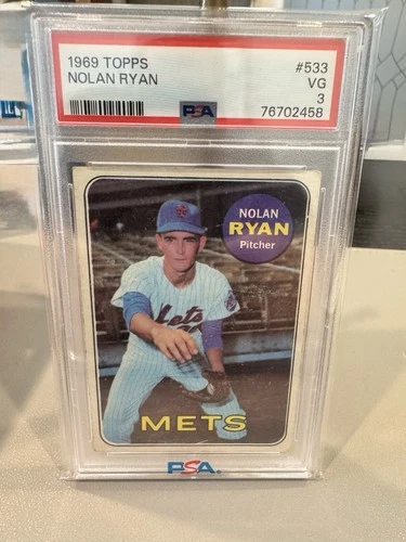 1969 Topps - High # Nolan Ryan #533 PSA 3!!!