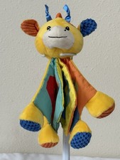 Spark Create Imagine 10 Inch Yellow Giraffe Rattle Crinkle Book Plush Clean