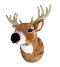 Adore 13" Boone The Whitetail Deer Plush Stuffed Animal Walltoy Wall Mount