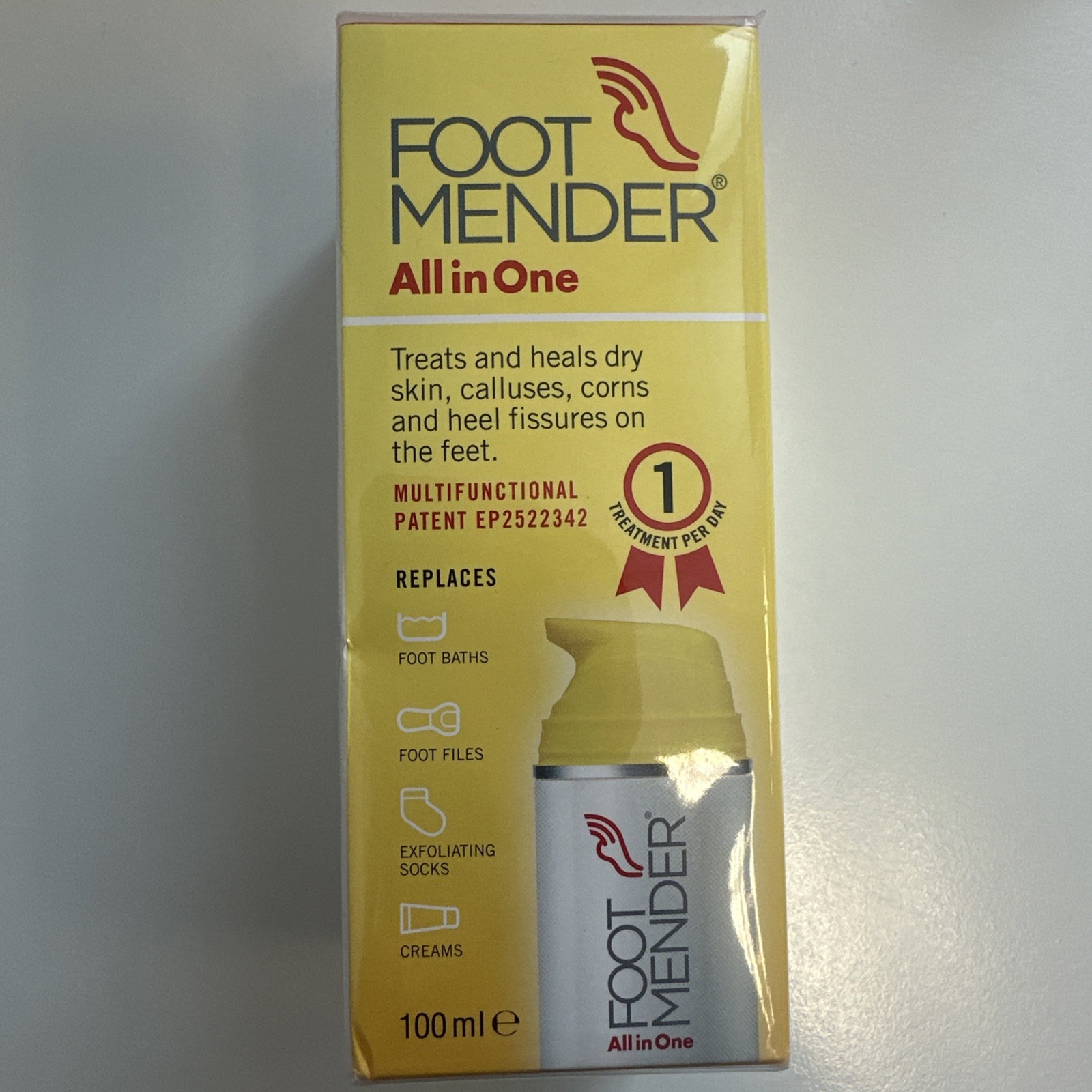 Footmender All in One | Treats Feet, Hard Skin Calluses, Corns & Cracked Heels