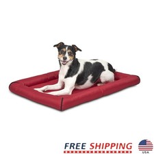 Durable Water Resistant Dog Bed Bolster Non-Slip Base Easy Care Machine Washable