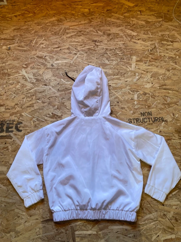 White,Red and Black "outer edge" Windbreaker Long sleeve jacket ,Medium/loose fi - Image 2 of 4