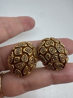 MAGNIFICENT VTG SOLID 14K YG MODERN EARRINGS 29.66 GRAMS OF 14K GOLD BEAUTIES!