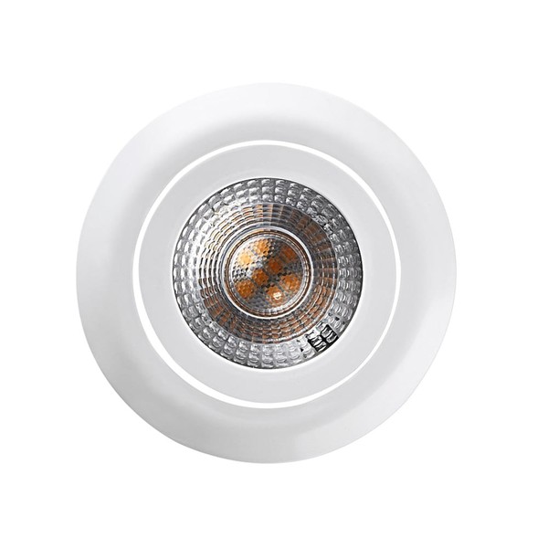 Led Einbaustrahler DL7202, IP20, Ø8.2Cm, 5W,3000K 380Lm 110°, Schwenkbar, Weiß-image