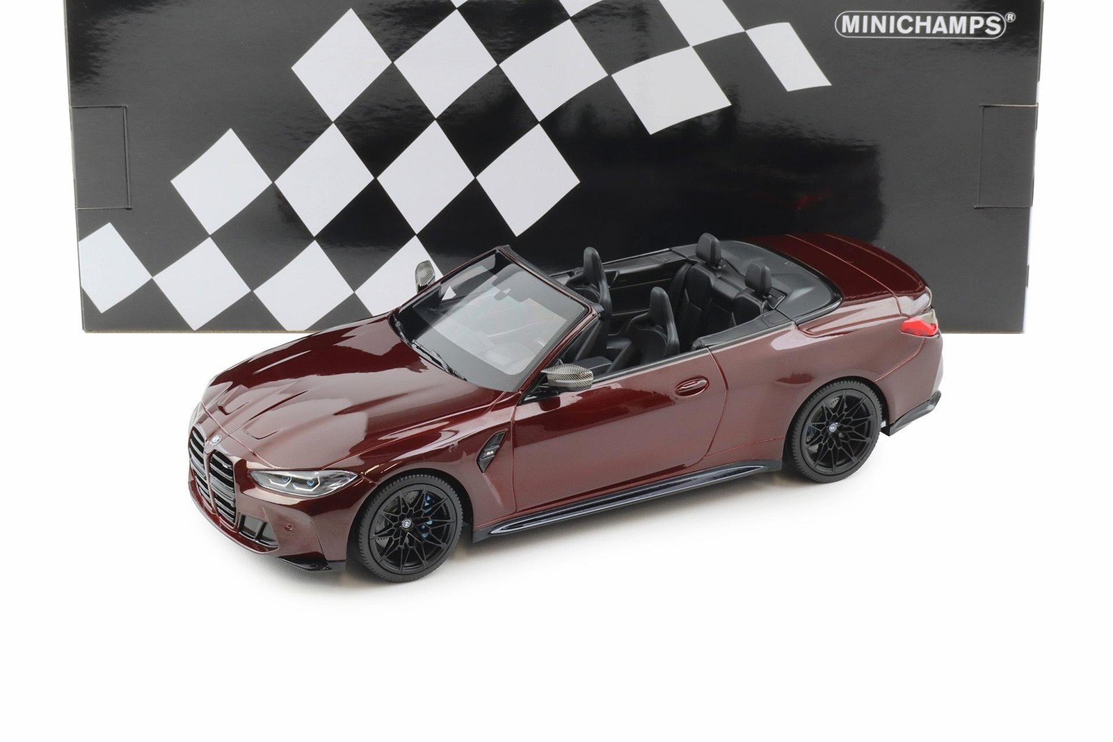 Minichamps 1:18 BMW M4 Convertible G83 Metallic Dark Red 2020 Diecast Metal