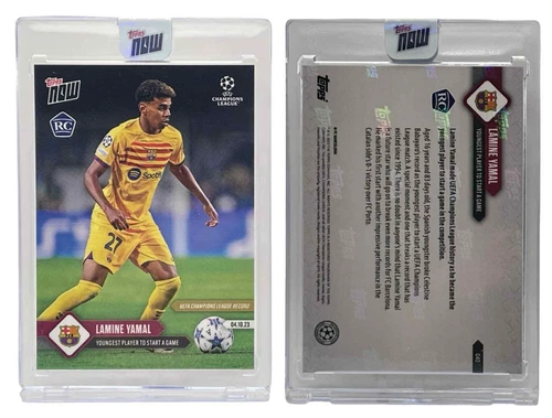 2023-24 Topps Now UEFA Champions League #040 Lamine Yamal /5926  Rookie (RC)