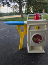 Fisher Price Laundry Center Vintage 1990 Washer Dryer Machine Pretend Play