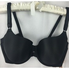 Blissful Benefits Warners Black 38D T-Shirt Bra Underwire Adjustable Straps B30