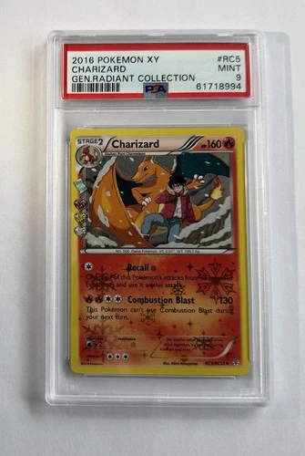 Pokemon 2016 XY Generations Charizard RC5/RC32 Holo Radiant Collection PSA 9
