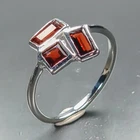 Handmade ring Natural Garnet Ring 925 Sterling Silver Size 7.5 /R473818