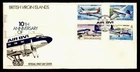 DR WHO 1982 BRITISH VIRGIN ISLANDS FDC AIR BVI ANIV AVIATION COMBO R65651