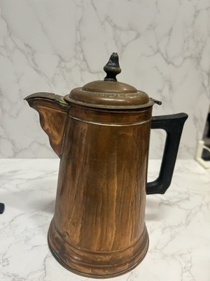 Vintage Majestic Copper Kettle Pot Patina Primitive  READ
