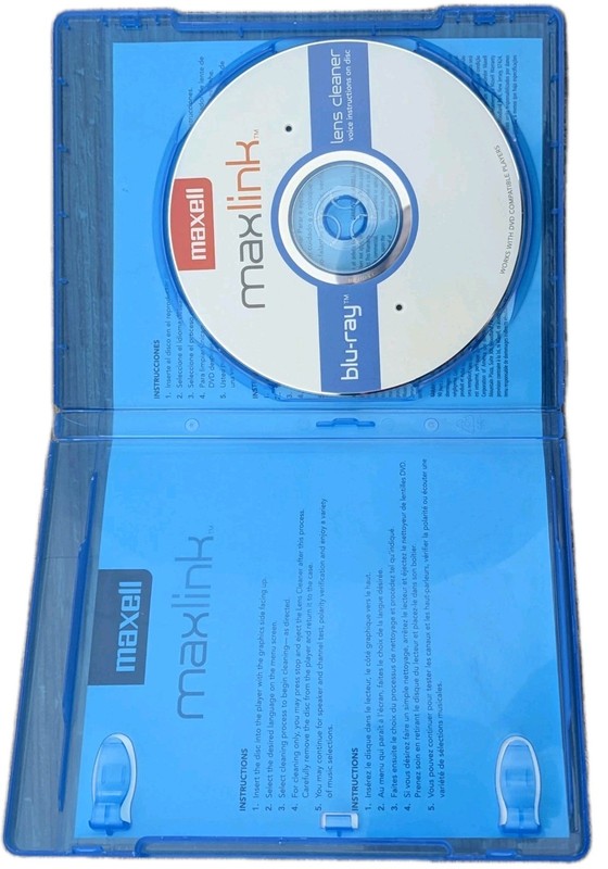 Maxell Blu-Ray Lens Cleaner (For PS3, XBOX 360, & Other Blu-Ray Players)