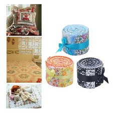 20x 2.4 inch Jelly Roll Floral Printed Quilt Strips with Different Patterns