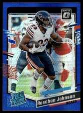 Roschon Johnson 2023 Donruss Optic Blue Hyper #217 RC Chicago Bears