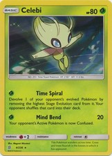 Moderately Played, English - 1 x Pokemon Celebi - 4/236 - Holo Rare Sun & Moon -