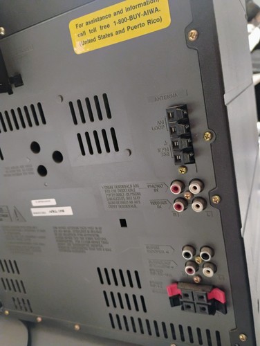 Aiwa 5CD Changer Radio Compact Disc Stereo System CX-ZR774u - For Parts Read - Picture 14 of 16
