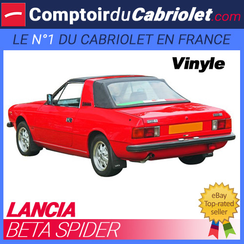 Capote Lancia Beta Spider (1973-1984) - Toile Vinyle aspect grain cuir - Foto 1 di 1