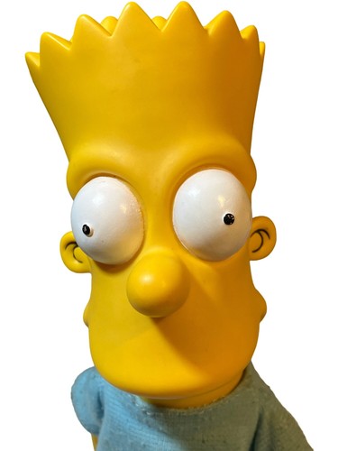 The Simpsons Bart Simpson 11” Vinyl Head Plush Doll Vintage 90's - Picture 2 of 15