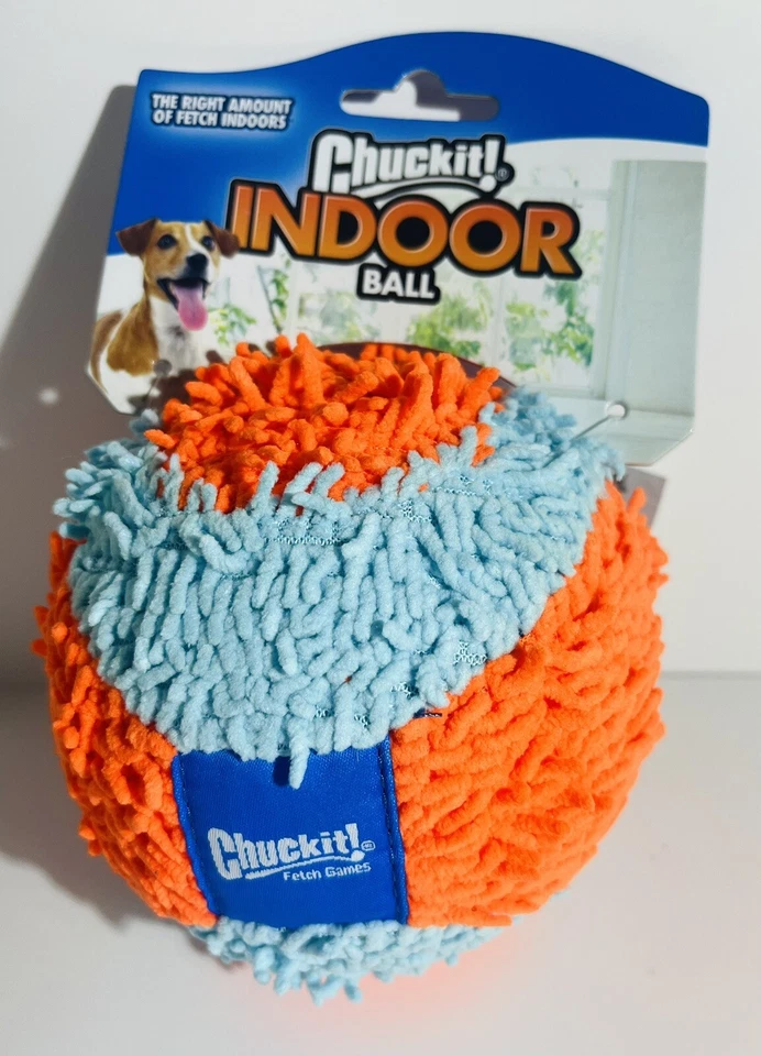 Chuckit! Juguete interior Fetch Ball para perro (4,75 pulgadas), naranja y azul ¡¡NUEVO!!! Foto 3 de 4