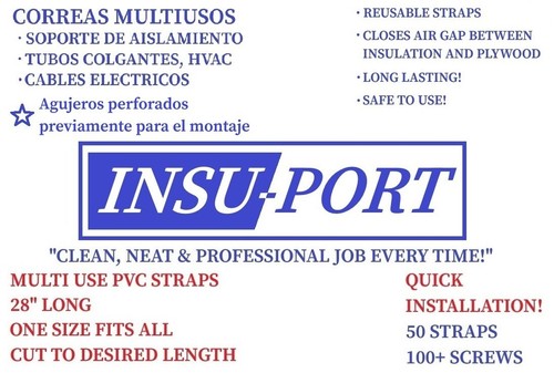 Insulation Support Straps- wire support- Hanging pipes- Hanging electrical wires - Picture 9 of 17
