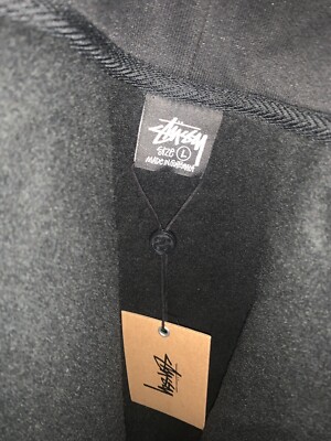 Stussy x DSM x Dover Street Market World Tour Black Zip Up Hoodie