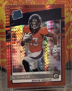 2020 Donruss Optic KJ Hamler Rated Rookie Red Hyper Prizm