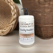 Coconut Shea Butter Moisturizing Body butter Coconut Vanilla 31 fl oz New