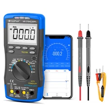 Holdpeak Digital Multimeter AC/DC TRMS NCV Multimeter 750VAC/1000VDC Bluetooth 