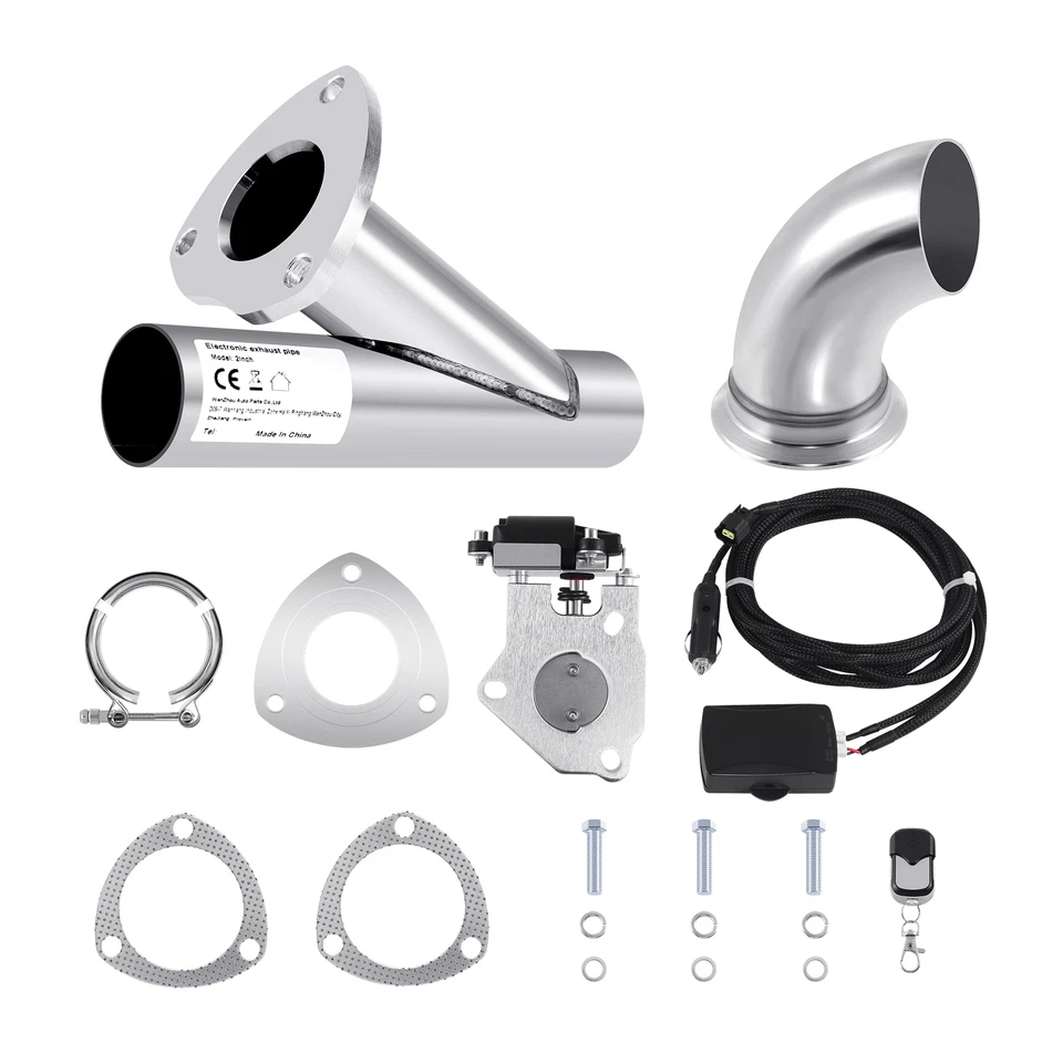 2" 2.5" or 3" Electric Exhaust Control Dual Valve with Remote Control System Kit - image 2 of 4