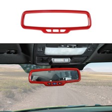 Red Interior Rearview Mirror Cover Trim Frame For Chevrolet Camaro Accessories