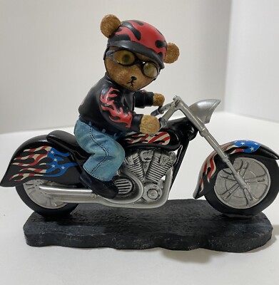Faithful Fuzzies - Born To Ride Collection - ''Lucky Stars'' Statue Black Leather