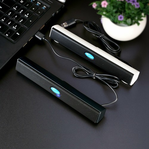 Portable Mini USB Audio Sound Bar Stereo Speaker for Phone Laptop Computer PC - Photo 5/14