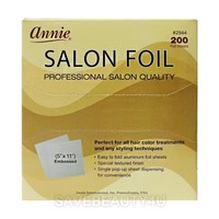 Annie Salon Foil 5x11 1 Box - 200 Sheets Aluminum Foil For Hair Color 2944 Annie Salon Foil 5x11 1 Box - 200 Sheets Aluminum Foil For Hair Color 2944