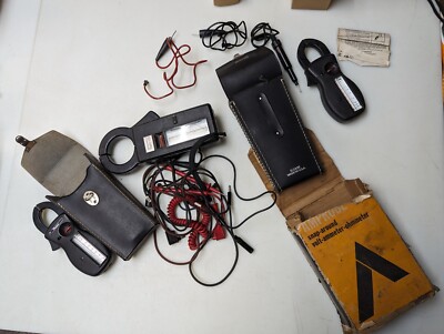 Vintage NOS Amprobe RS Meter & Dayton & Sperry Amp Meter Clip LOT USA UNTESTED