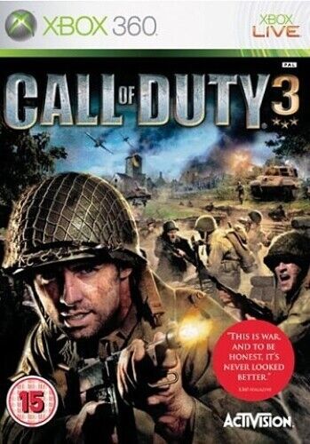 Call of Duty 3 (Xbox 360) Combat Game Highly Rated eBay Seller Great Prices RY10646