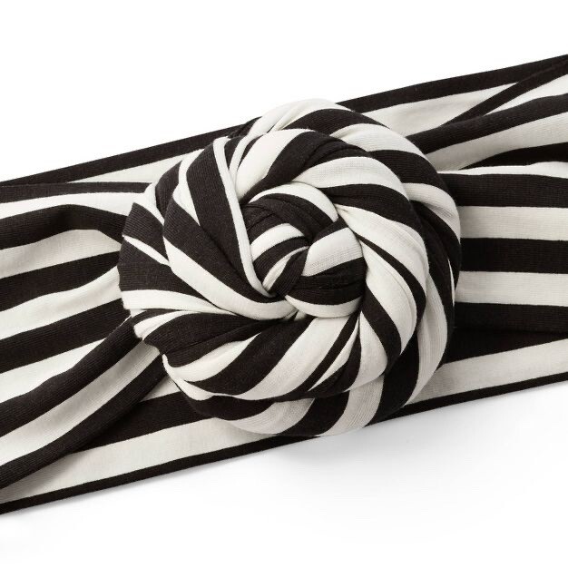 Tabitha Brown x Target Striped Knotted Headband Black White  display picture 2
