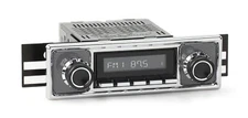 RetroRadio for 1966-68 Mercedes-Benz 200 with Pinstripe/Chrome Faceplate BT AUX