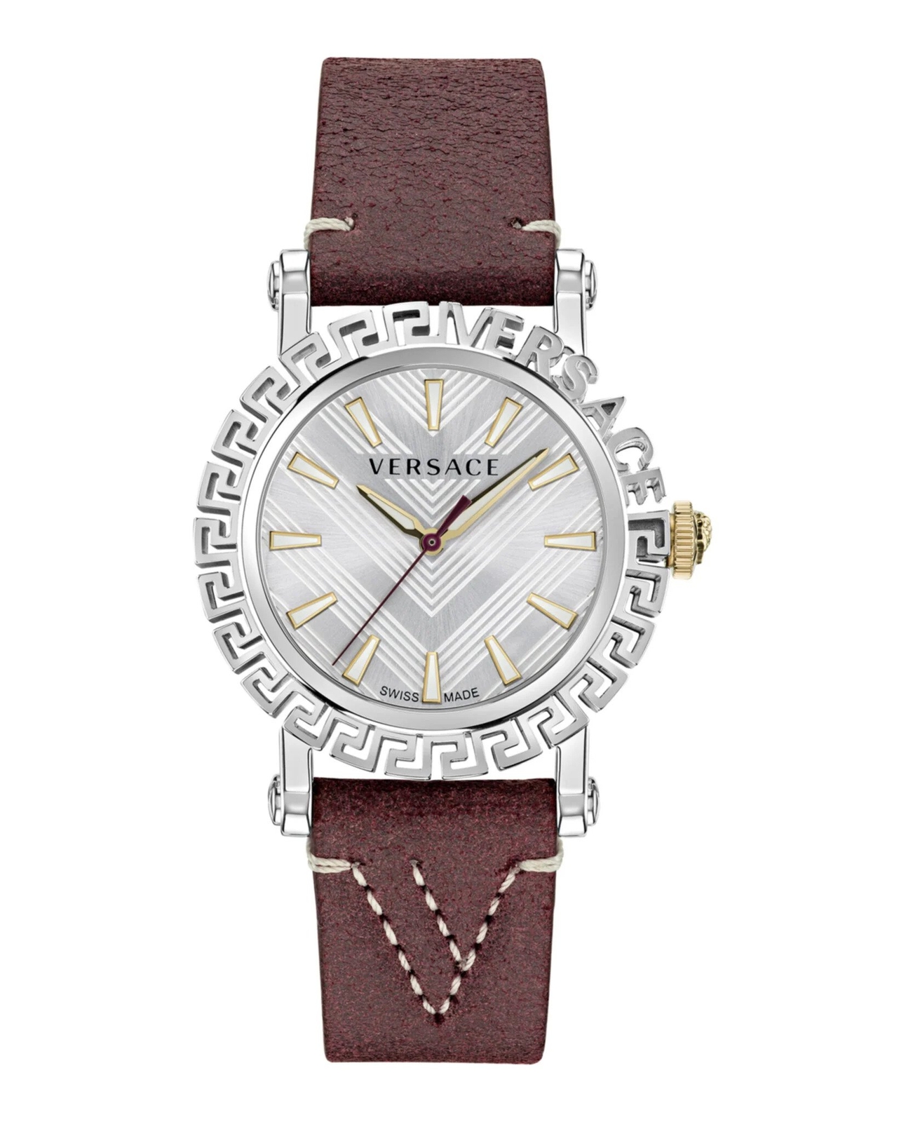 Versace Brown Womens Analogue Watch Greca Glam VE6D00123