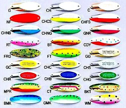 Acme Kastmaster Fishing Lures - Choice of Size and Color ( One Lure )