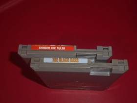 Nintendo NES Cartridge Lot The Black Bass & Shingen the Ruler Fishing & Strategy