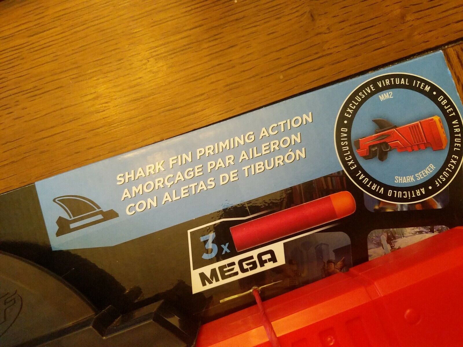 Brand New Hasbro Nerf Mega Roblox MM2 Shark Seeker With In Game Digital  Code 195166124346