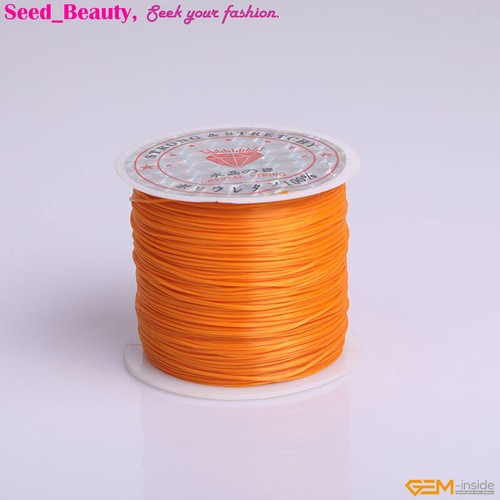 0.6x1mm Pretty Crystal String 60 Yards Elastic Stretch Beading Spool Cord Roll - Picture 40 of 56